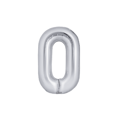 16" Balloon Numbers - Silver (2ct)