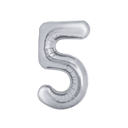 16" Balloon Numbers - Silver (2ct)