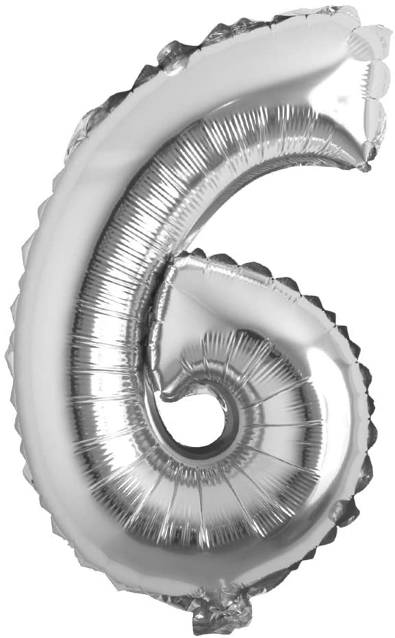 16" Balloon Numbers - Silver - Party America