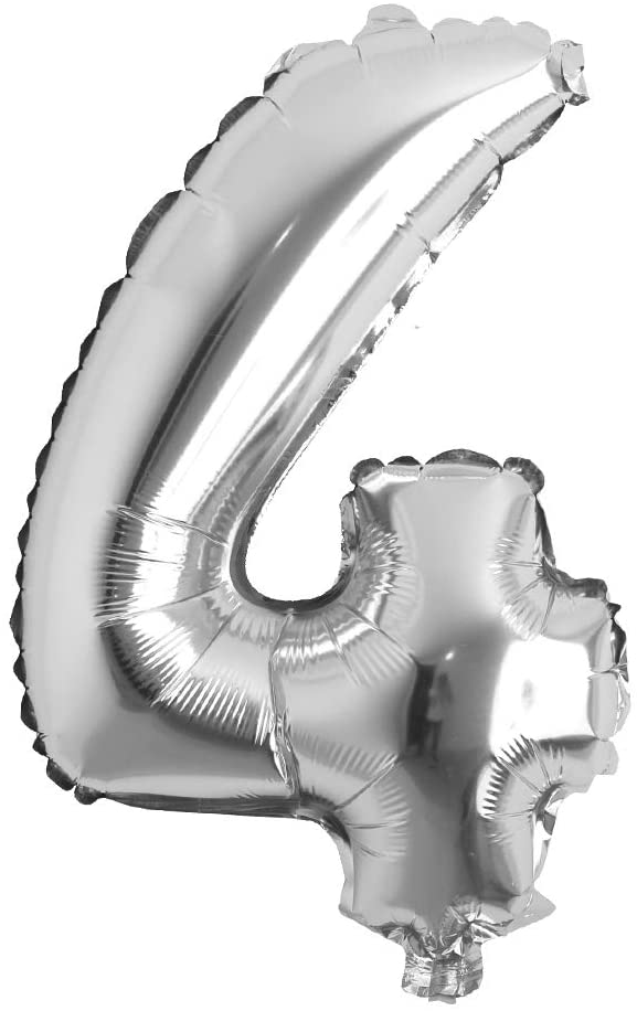 16" Balloon Numbers - Silver - Party America