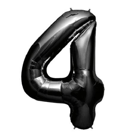 16" Numbers - Black - Party America