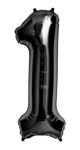 34" Balloon Numbers - Black - Party America