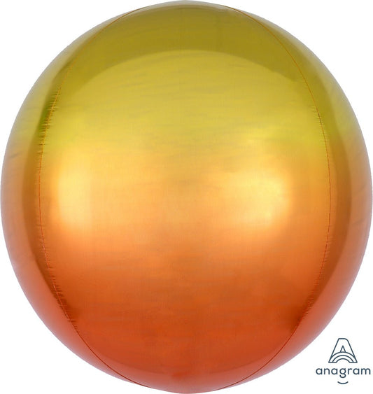 16" Ombre Yellow & Orange Orbz