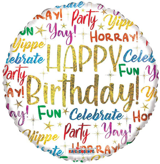 18" Happy Birthday - Messages (100ct) - Conver USA