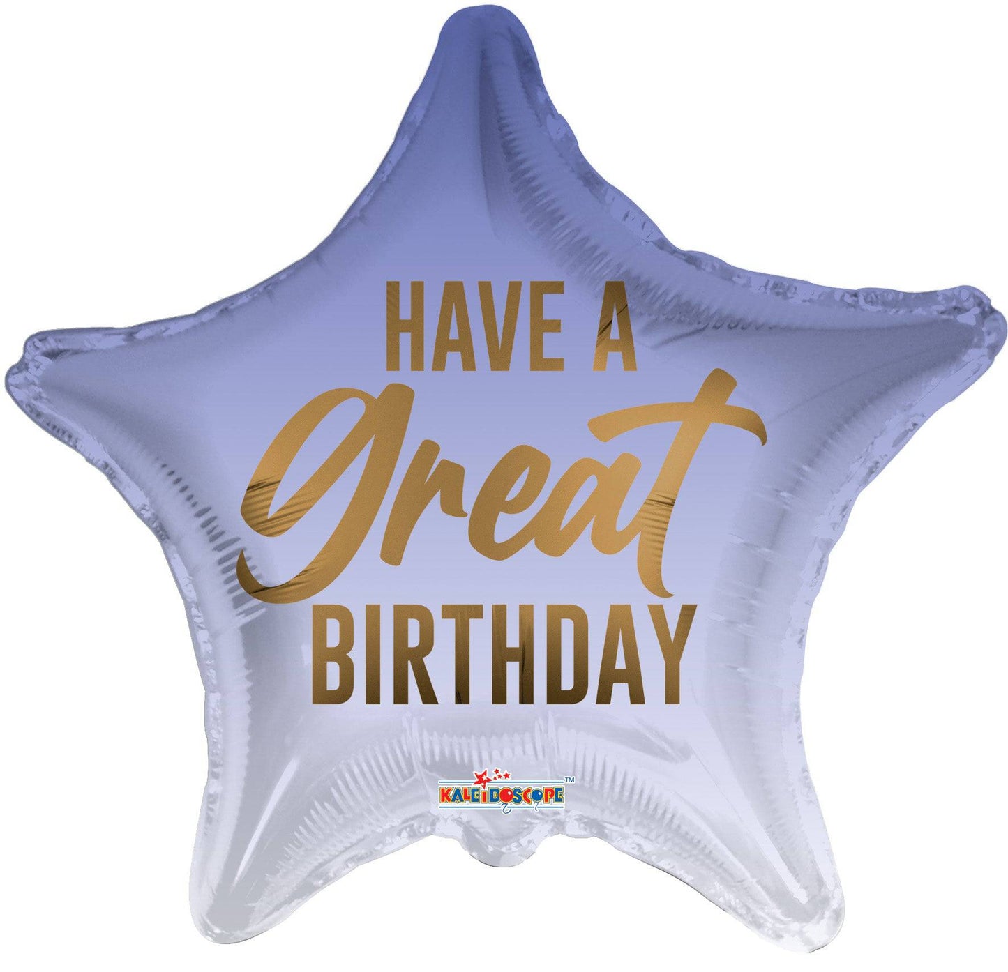 18" Have A Great Birthday - Gold Script (100ct) - Conver USA