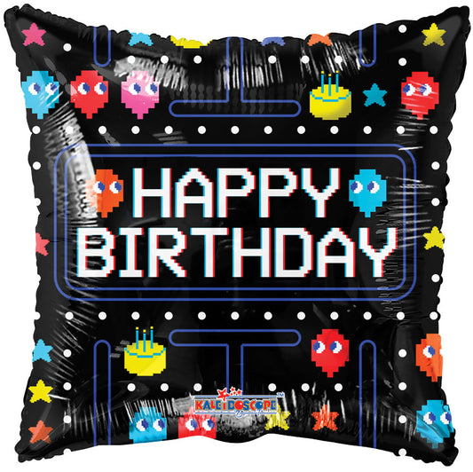 18" Happy Birthday - Pac-Man (100ct) - Conver USA