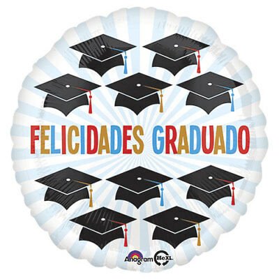 17" Felicidades Graduado - Caps