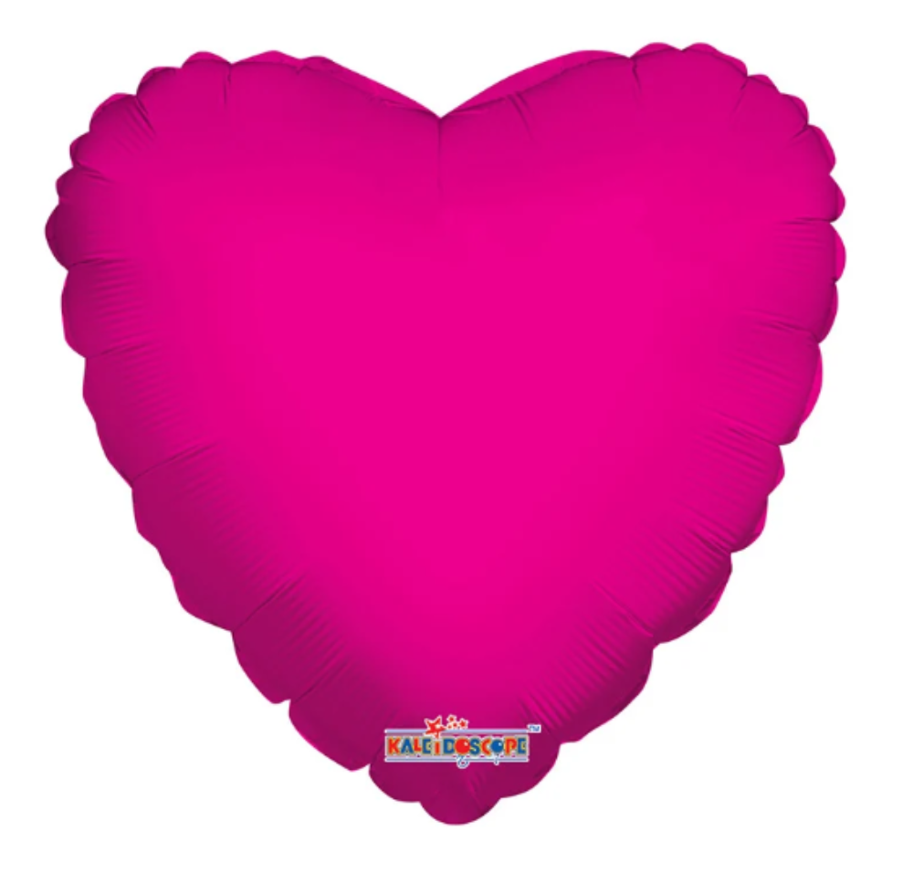18" Solid Hearts - Hot Pink (100ct) - Conver USA