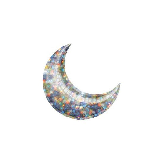 17in Holo Fireworks CRESCENT (Package of 5) Air Fill ONLY - Valved