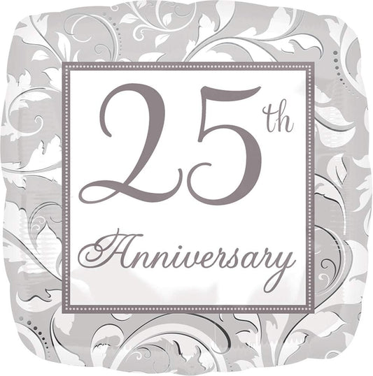 18" 25th Anniversary - Silver
