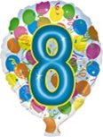 18" Balloon Shape - Number 8