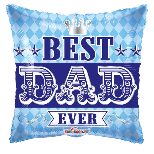 18" Best Dad Ever Blue (100ct) - Conver USA