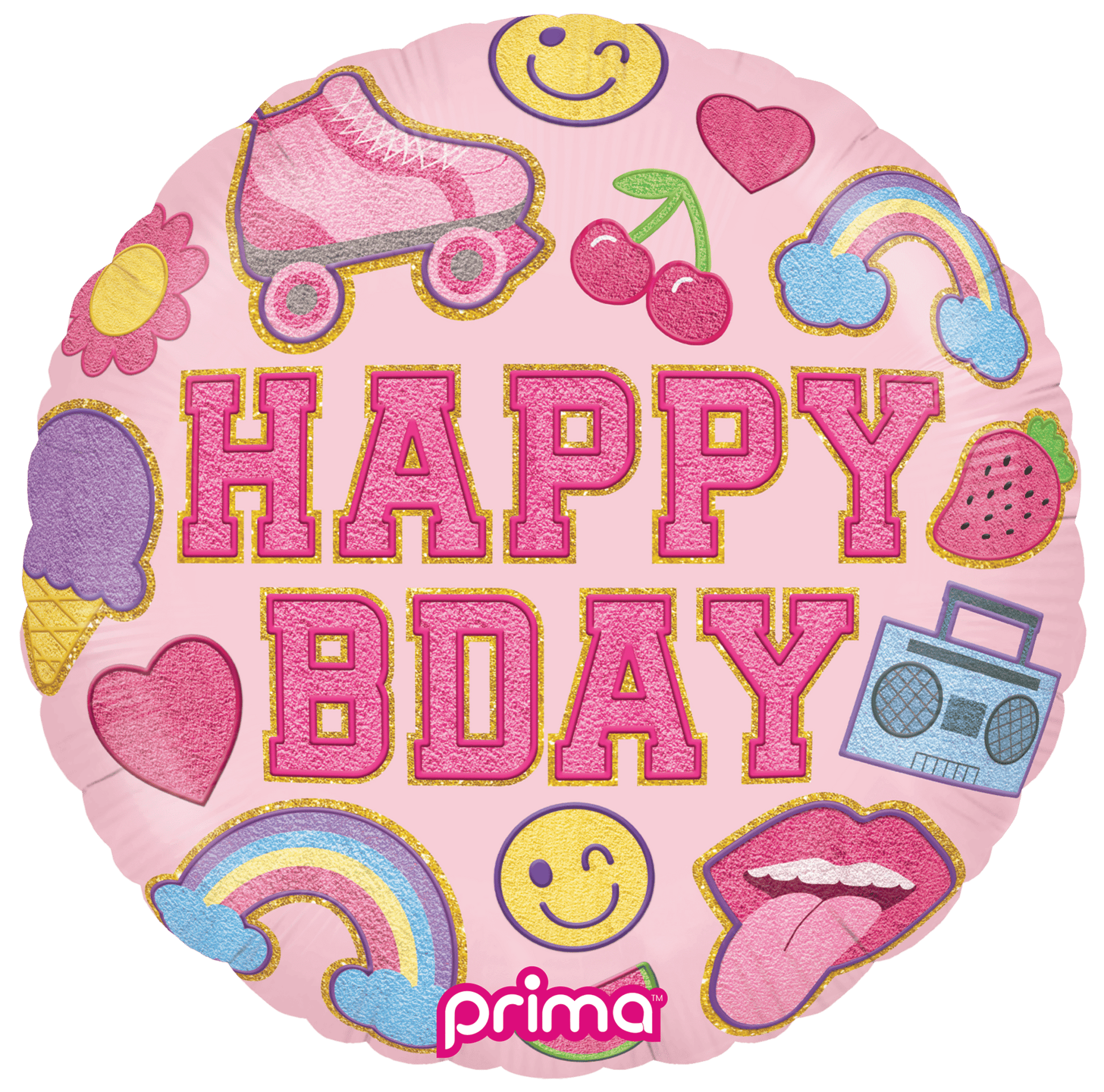18" Birthday Girl Patches