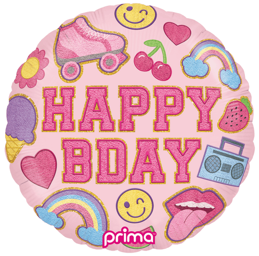 18" Birthday Girl Patches