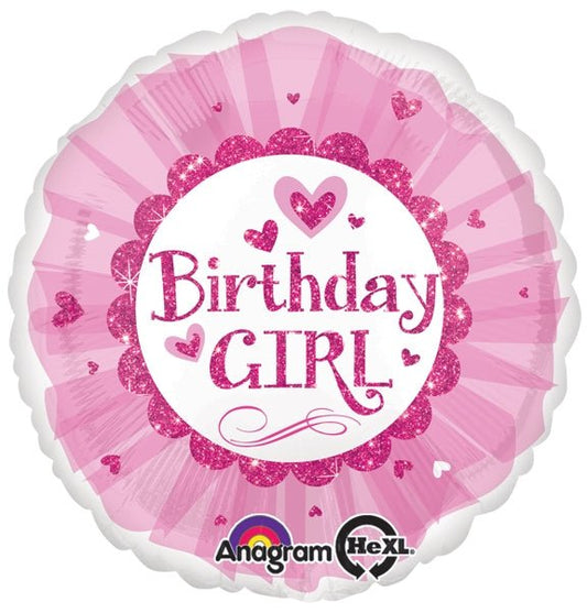 18" Birthday Girl Pink Sparkle Tutu (10ct)