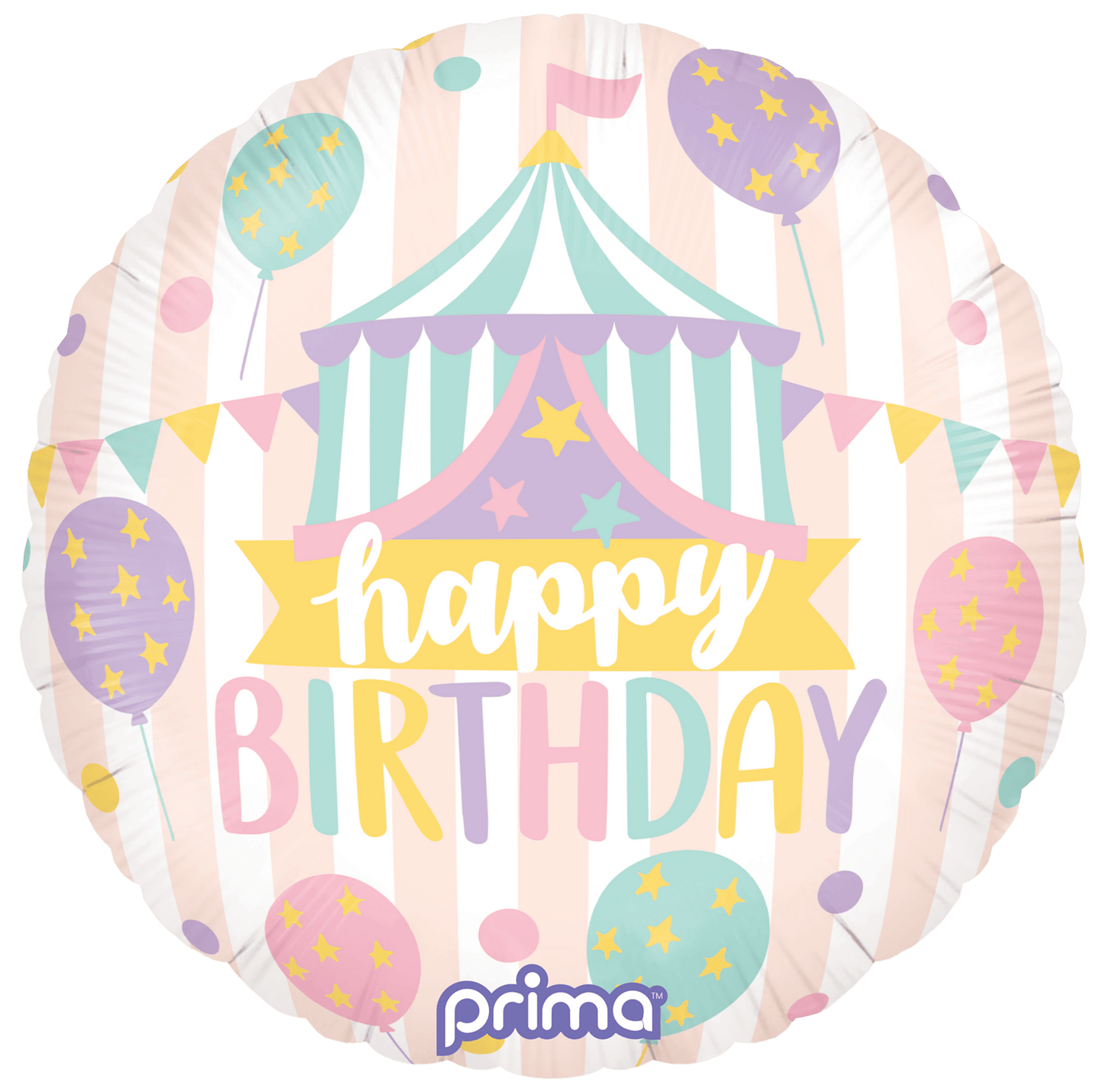 18" Birthday Pastel Circus