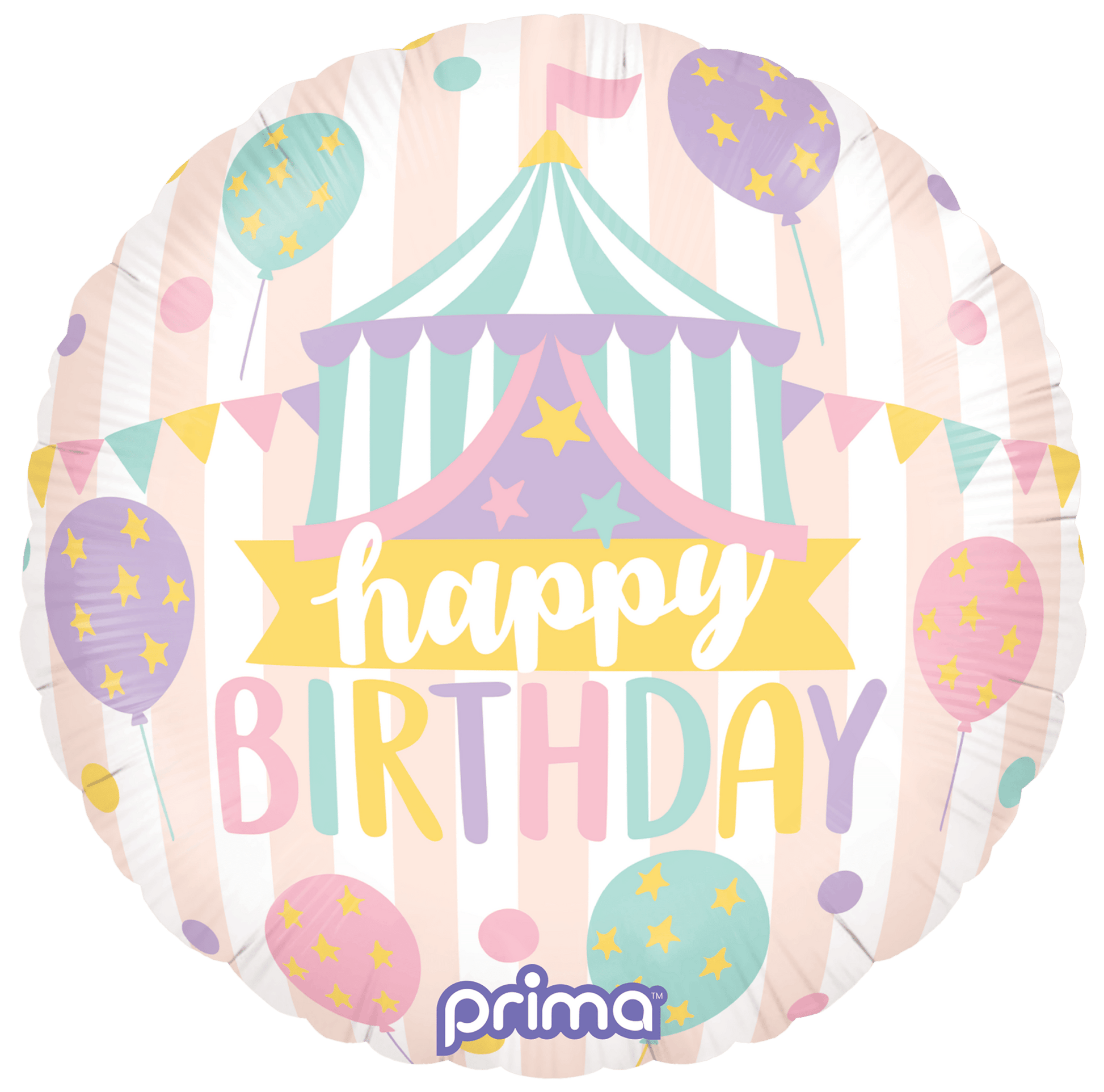 18" Birthday Pastel Circus