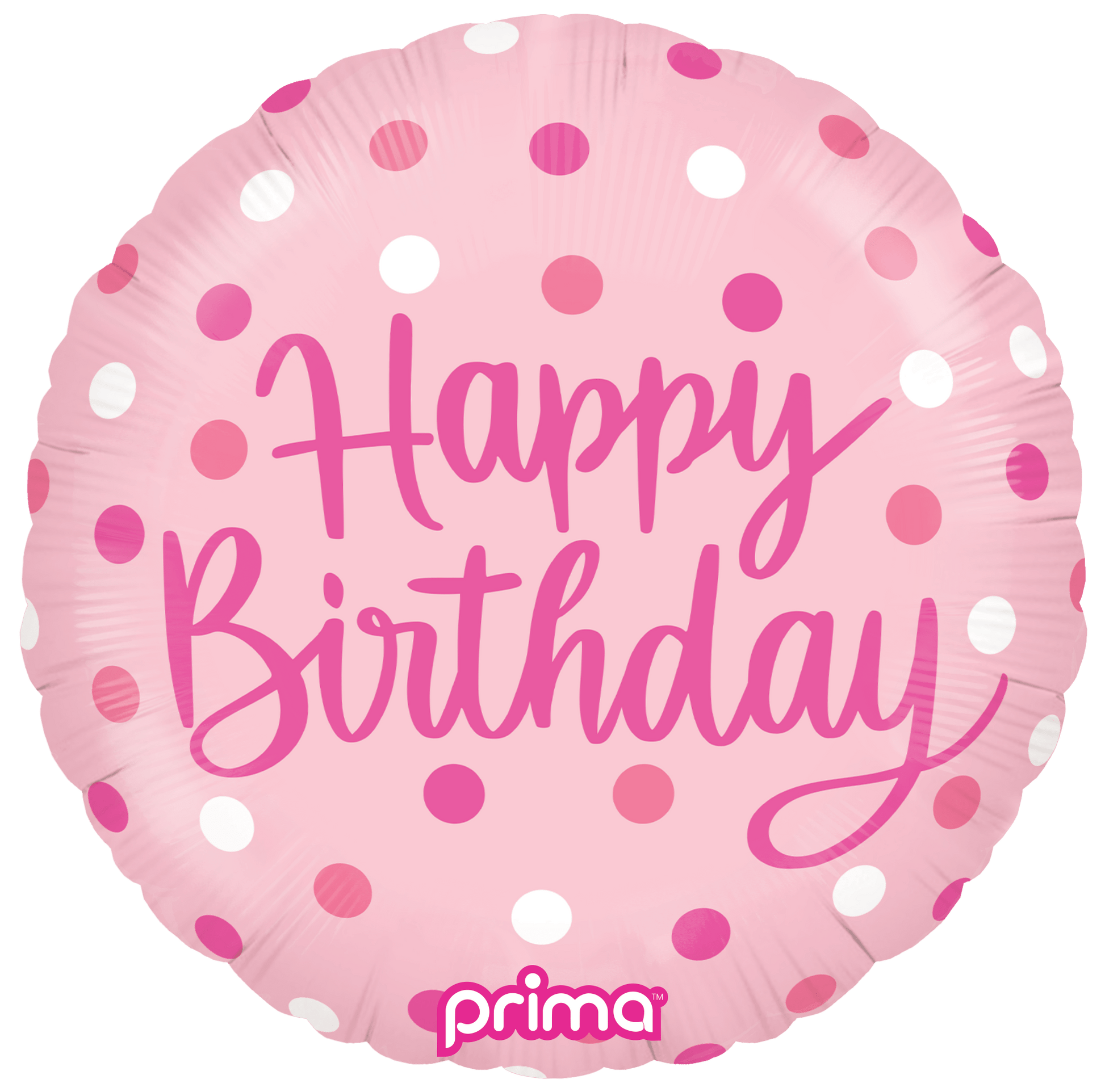 18" Birthday Pink Dots