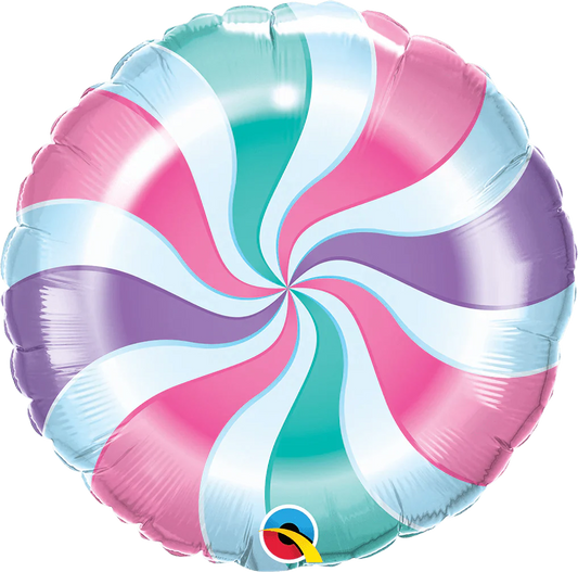 18" Candy Swirly Pastel - Qualatex