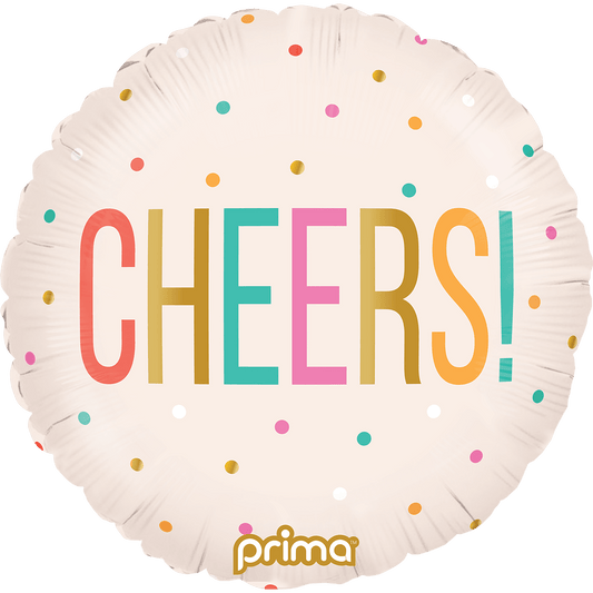 18" Cheers Colorful Dots