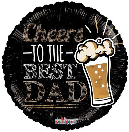 18" Cheers to Best Dad (100ct) - Conver USA