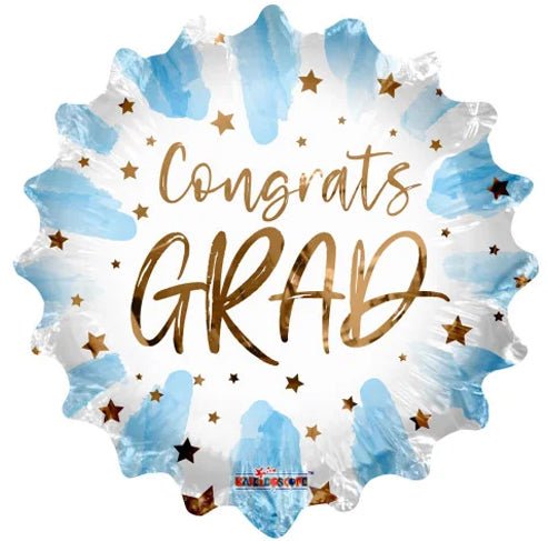 18" Congrats Grad Blue (100ct) - Conver USA