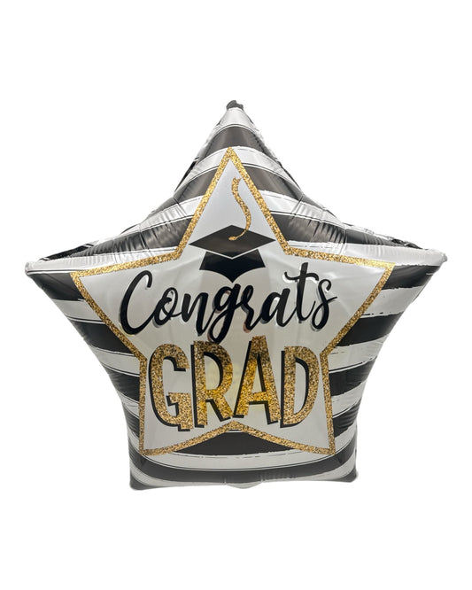 18" Congrats Grad Gold Star (100ct) - Conver USA