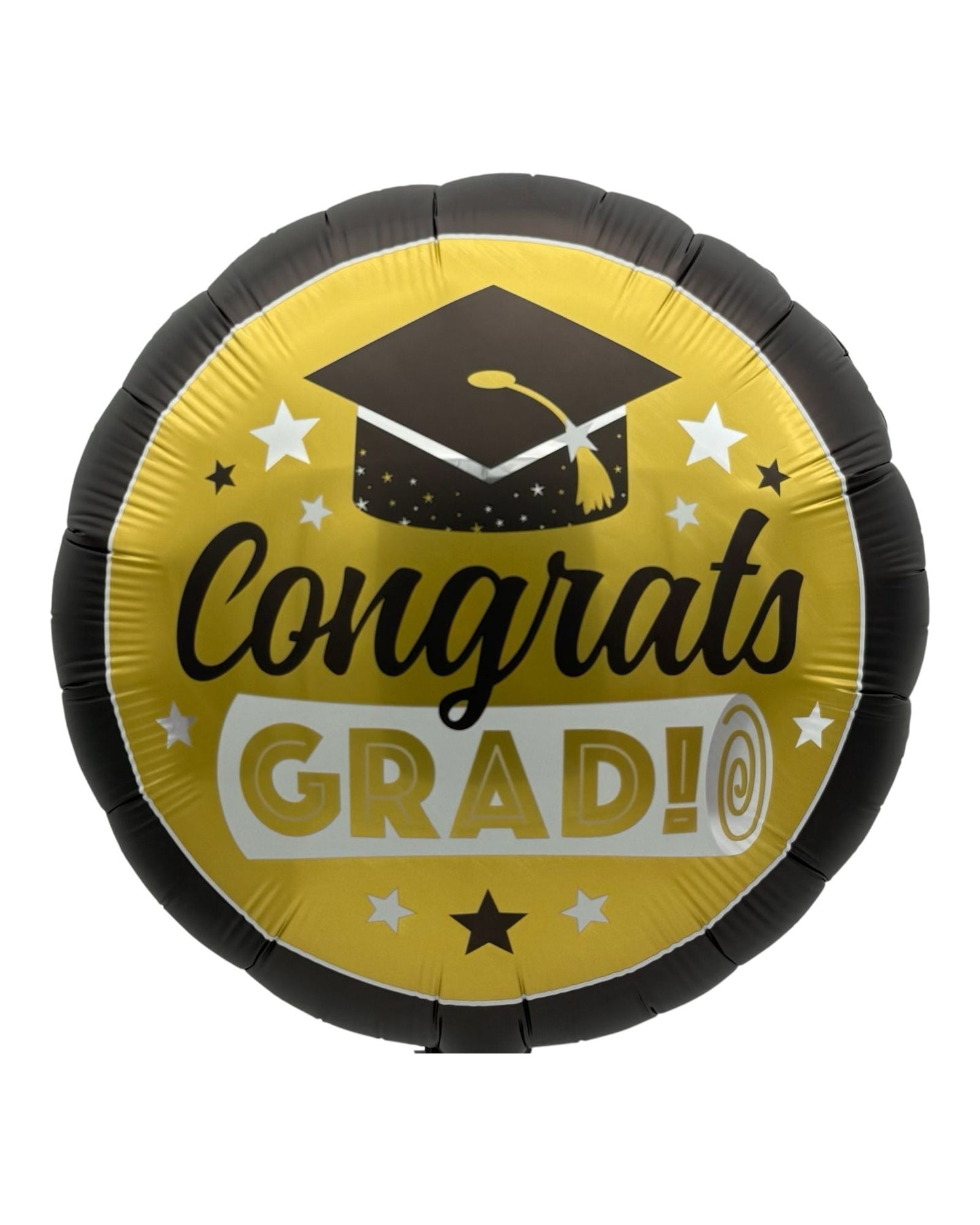 18" Congrats Grad Gold with Black Cap - 50ct - Party America
