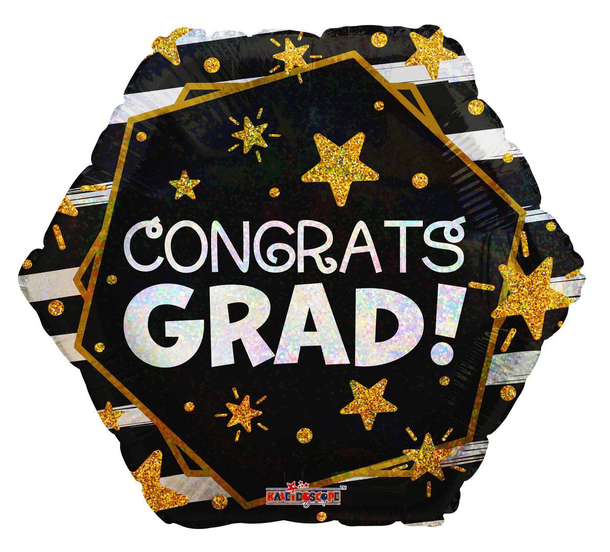 18" Congrats Grad Holographic (100ct) - Conver USA