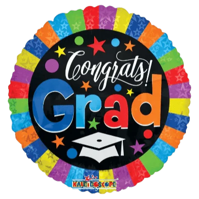 18" Congrats Grad - Multicolor (100ct) - Conver USA