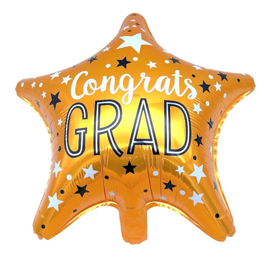 18" Congrats Grad Orange Star - 20ct - Party America
