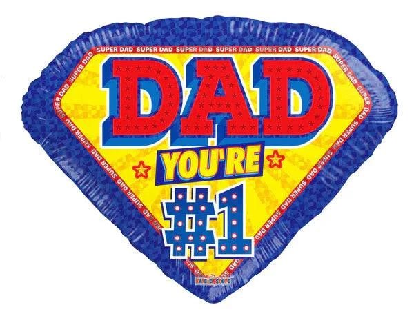 18" Dad You're #1 (100ct) - Conver USA
