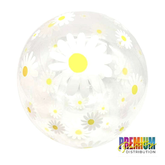 18" Daisy Bobo Balloon - White - PPD