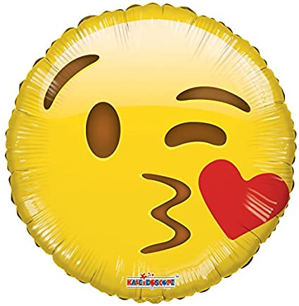 18" Emoji - Kissing Heart (100ct) - Conver USA