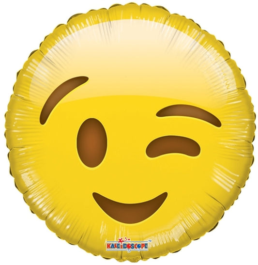 18" Emoji - Winking (100ct) - Conver USA