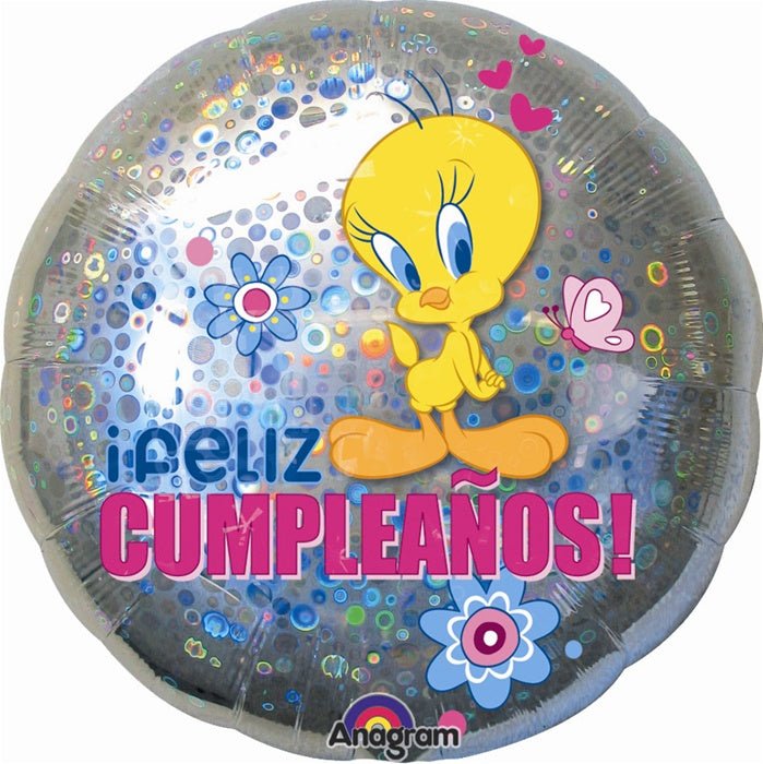 18" Feliz Compleanos Tweety (10ct)