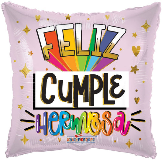 18" Feliz Cumple Hermosa (100ct) - Conver USA