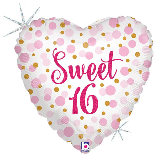 18" Glitter Sweet 16