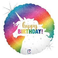 18" Glittering Unicorn Birthday