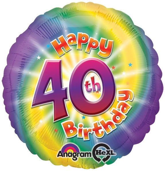 18" Happy 40th Birthday