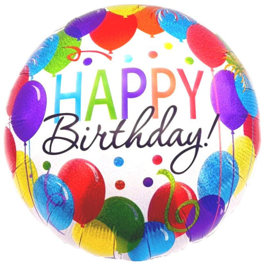 18" Happy Birthday - Assorted Balloons - 20ct - Party America