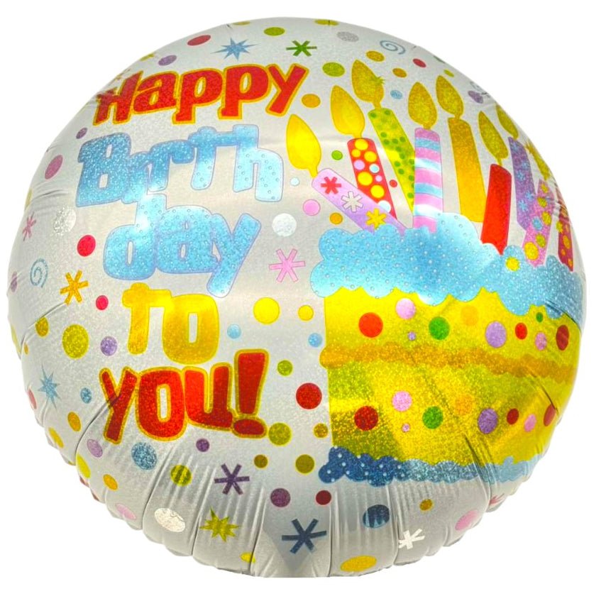 18" Happy Birthday - Cake with Candles - 20ct - Party America
