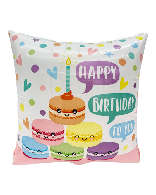18" Happy Birthday Macaroon (100ct) - Conver USA