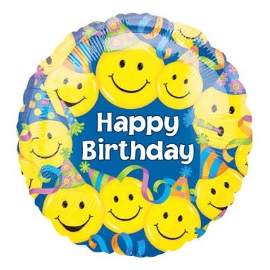 18" Happy Birthday Smiles