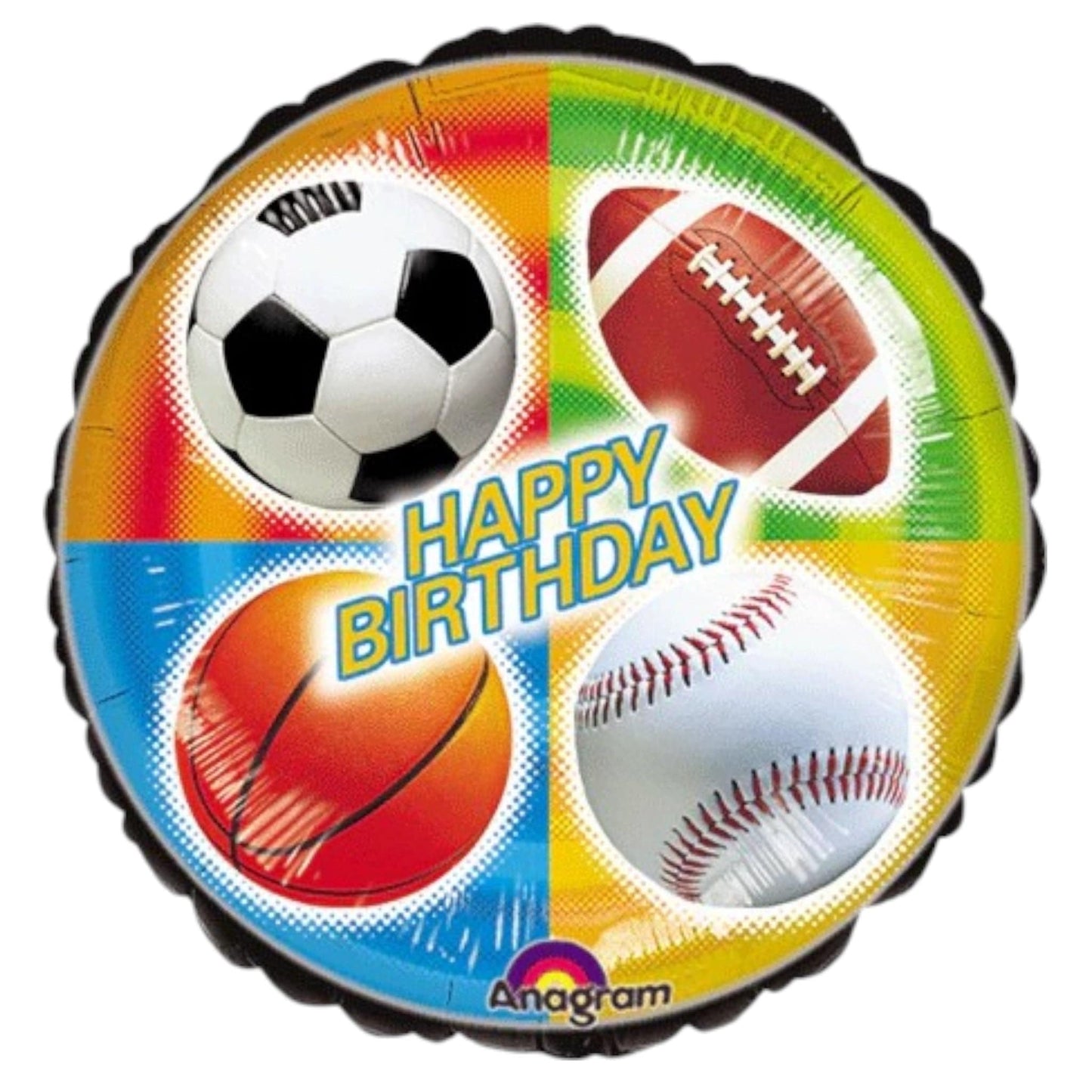18" Happy Birthday - Sports Balls