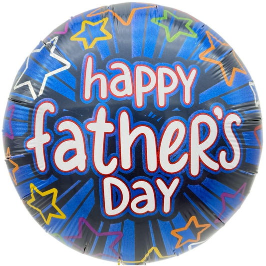 18" Happy Father's Day Blue Stars - 50ct - Party America