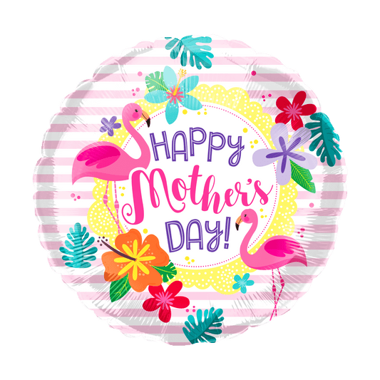 18" Happy Mother's Day Flamingo - 50ct - Party America