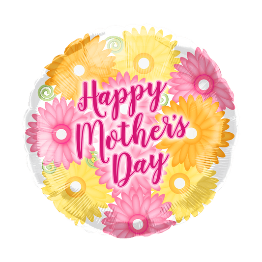 18" Happy Mother's Day Flowers - 50ct - Party America