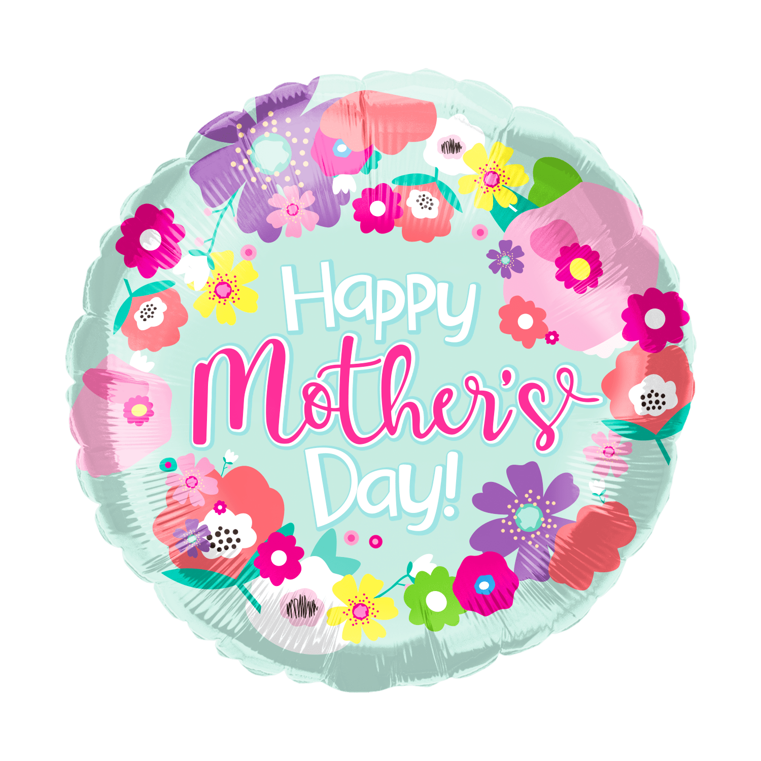 18" Happy Mother's Day Flowers - 50ct - Party America