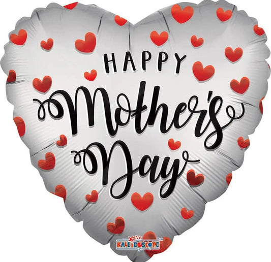 18" Happy Mother's Day Red Hearts (100ct) - Conver USA